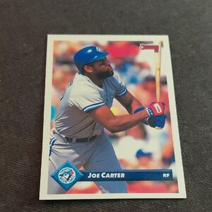 Joe Carter Donruss Baseball Card